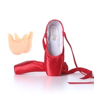 【Shop the Look】 Red Ballet Pointe Shoes Satin Ballerina Ballet Shoes Girls Women Ballet Dance Wear P