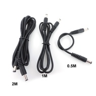 12V DC Male To Male plug Power supply Connector Extension cable Plug 5.5 x 2.1mm CCTV camera Adapter