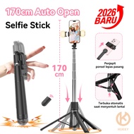 (2026 NEW) Hukky F06 Automatic Pop Up Selfie Stick L16 Bluetooth Remote Selfie Stick with 1/4 Screw 