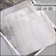 GOODAY PVC Transparent A5 A6 B5 Ring Binder Pockets Zip Envelope Pouch Document Filing Organizer