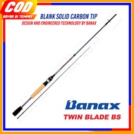 Banax TWIN BLADE BS SPINNING Fishing Rod UL CARBON SOLID MADE IN KOREA