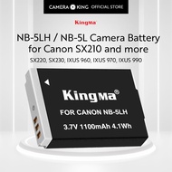 [KingMa] NB-5LH / NB-5L Replacement Battery for Canon Cameras SX210, SX220, SX230, IXUS 960, IXUS 97