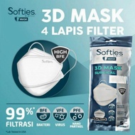 MASKER SOFTIES 3D SURGICAL 4 PLY ISI 5 Pc