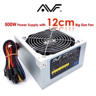 AVF 500w ATX Power Supply 500Watt and 12CM Fan(PS500-F12B)