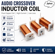 JPTOS Speaker Crossover Inductor Coil, 0.62MH 0.75mm Audio Inductor Coil, 4-6A Pure Copper Inductor 