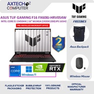 Asus TUF Gaming F16 FX608J-HRV054W 16" WUXGA 165Hz Gaming Laptop ( NVIDIA® GeForce RTX™ 5050, i5-134