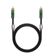 GOLLEY LION RCA ถึง RCA สายแจ็ค Connector Splitter สายสัญญาณเสียง RCA สเตอริโอ Aux สำหรับทีวี CD DVD