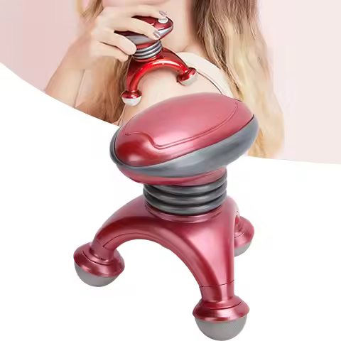 Tripod Electric Handled Massager Mini Neck Massager Neck Back Head Massage Face Foot Massager Powere