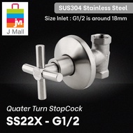 MCPRO G1/2" G3/4" SHOWER CONCEALED STOP ANGLE VALVE CONTROL STOPCOCK SS15F/SS15X/MB115X/MB120X/MB115