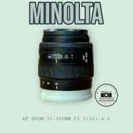 เลนส์ MINOLTA  AF ZOOM 35-105MM.F3.5(22)-4.5   AF MOUNT
