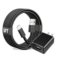 Barnes and Noble Nook Charger Micro USB Charging Cable 6ft USB Box Wall Charger Head compatible for 