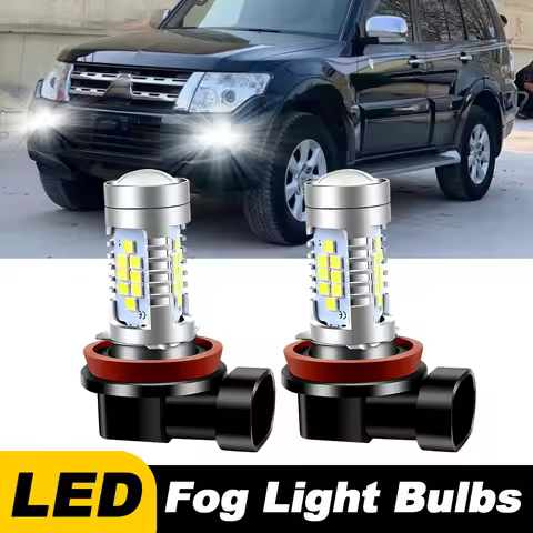 2pcs For Mitsubishi Pajero V93 V98 2008 2009 2010-2014-2019 Car LED Front Fog Light Blubs H8 H11 Lam