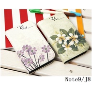 Korean Flower Series Painted Leather Case-2 Samsung Note9 J8 A60 A40s A70 A20
