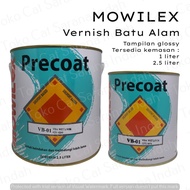 PRECOAT MOWILEX 1 LITER 1L 1 LT 1LT VERNISH BATU ALAM CAT BATU ALAM TRANSPARAN 1 KG / MOWILEX VERNIS CLEAR / VARNISH Mowilex Precoat Clear Coating 1liter / Vernis Batu Alam Kilap