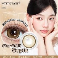 MYSTIC EYES SOFTLENS STAR ORBIT SEPIA Z6