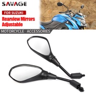 กระจกด้านข้างกระจกมองหลังสำหรับ SUZUKI GSR 250 400 600 750 GSX S 125 150 750 950 1000 GW DL GSF SV ป
