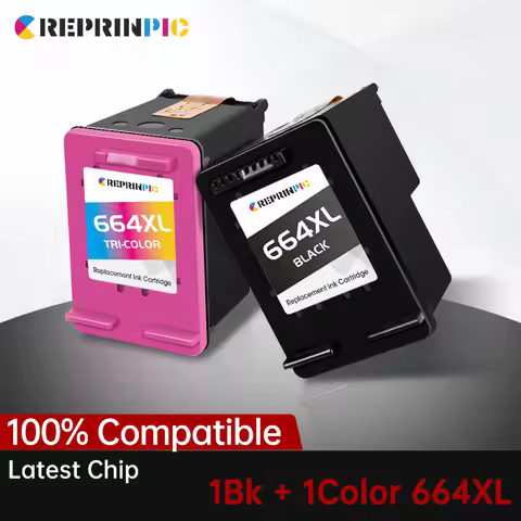Reprinpic 664XL Ink Cartridge Compatible For HP 664 HP664 Deskjet 1115 2135 2675 3635 3775 4536 4538