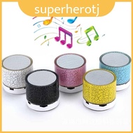 Cracked Mini Portable Bluetooth Speaker Bass Speaker Led Light Wireless Speaker