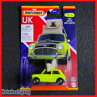 Matchbox Mr Bean Mini Cooper UK 1964 Austin Mini Cooper Mr.Bean Collection Series 2021 Green Mini Cooper Diecast Car Classic Kereta Klasik Mainan Matchbox Metal