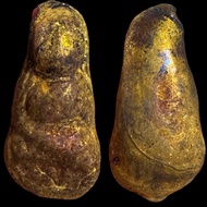 Gold Thai Lanna Amulet Leklai Tong Pla La Lp Thuad Mass Chant LP Yai Wat Pa Phrathammayanmuni Nakhon