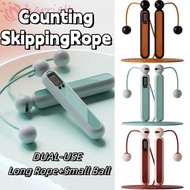 HARRIETT Cordless Counting Skipping Rope, with Counter Adjustable Jump Rope with Calorie Counter, 2 