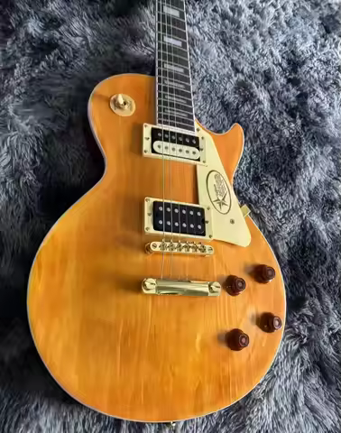 New Cnbald LP Custom Marc Bolan Electric Guitar ABR-1 Bridge Natural Delivery In 3 days