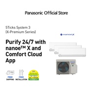 Panasonic X-Premium R32 System 3 Aircon with nanoe™X (5 Ticks)