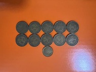 （64年10枚大壹毫）香港硬幣英女王伊利沙伯二世 1964年大一毫 Government of Hong Kong Coin Queen Elizabeth ll 1964 $0.1