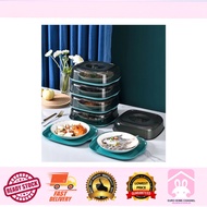 ✨Ready Stock✨5 Tier Multipurpose Stackable Square Food Storage Serving Tray