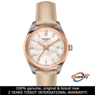 Tissot T150.210.26.111.00 Women Quartz T-Classic PR 100 Cream Leather Strap Watch (34mm)