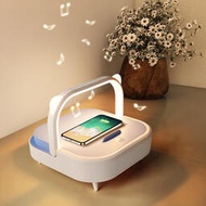 小鋼琴無線充電臺燈臥室床頭小夜燈智能感應手機可攜式音箱
