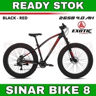 Sepeda Gunung 26 Inch MTB EXOTIC 2658 4.0 AH Ban Super Jumbo Hidrolik