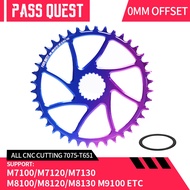 PASS QUEST gradient violet blue for SHIMANO M6100 M7100 M8100 M9100 Direct Mount Crank Narrow Wide C