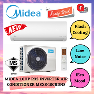MIDEA 1HP R32 INVERTER AIR COND MSXS-10CRDN8 - MIDEA MALAYSIA WARRANTY