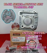 BLOK SEHER + PISTON SATU SET 54P KUALITAS ASLI ORIGINAL YAMAHA YGP UNTUK MOTOR MIO J  MIO GT 115  MI