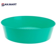 AN.MART 1pc Plastic Garden Sieve Riddle Green Forposy Soil Stone Mesh Gardening Tool MY