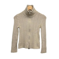 23Ku trois ViN arron Blouson Jacket Knit Size 3 Zip beige Women Long sleeves Direct from Japan Secon