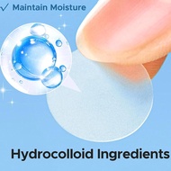 Invisible Transparent Acne Patch Large Size Round Moon Material Patch Patch Hydrocolloid Pe B8m1