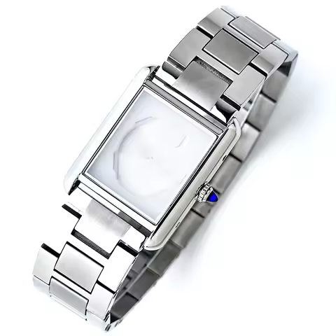 27mm*35mm Watch Case 316L Stainless Steel Strap Women No Logo For Seiko Tank Must Ladies Cartier VJ2