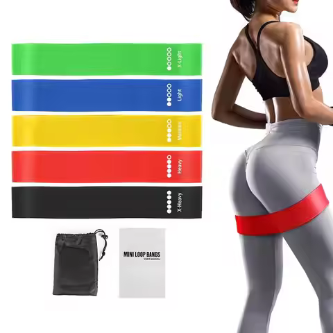 Fitness Workout Equipment Rubber Resistance Bands Yoga Weight Elastic Crossfit Strength Pilates Spor