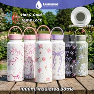 LUMME 1000ML Thermos Tumbler 316 Stainless Steel Vacuum Flask Portable Water Bottle With Handle Boto