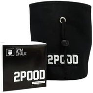 2POOD Chalk Bag | Made for Weightlifting, Crossfit, Gymnastics, Rock Climbing | Drawstring Top Close