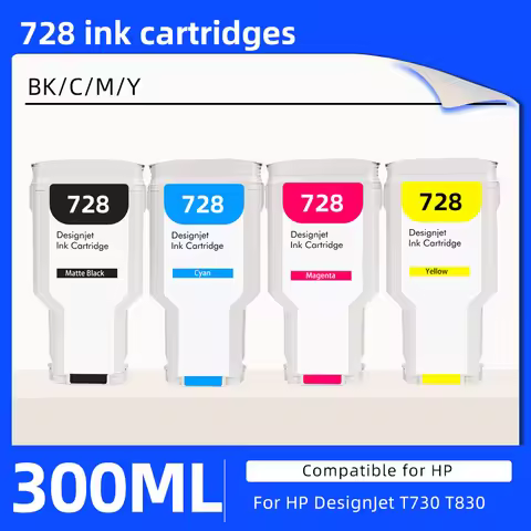 300ML 728 728XL Ink Cartridge Compatible For HP728 HP728XL for HP DesignJet T730 T830 With Full Ink 