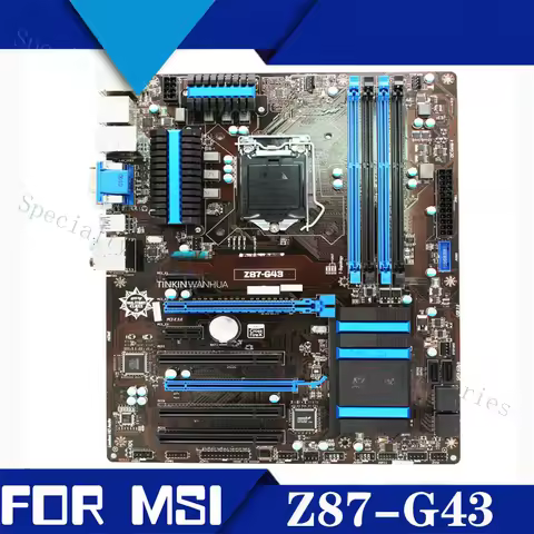 A+For MSI Z87-G43 Motherboard LGA 1150 Intel Z87 Chipset Mainboard Tested work