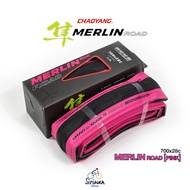 CHAOYANG ยางนอกเสือหมอบ ใหม่ เพิ่มสีสัน ในการปั่นทุกเส้นทาง ยางพับเสือหมอบ 120TPI MERLIN ROAD ขนาด 7