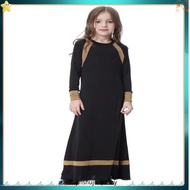 Mum Girls Milk Silk Child Dress Robe Turkish Kids Abaya Burka Arab Ramadan Prayer Maxi Long Kaftan I
