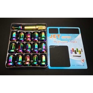 SPORT RIM NUT RAINBOW COLOUR M12x1.25