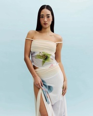 Weekend begins - Ischia Orchid Printed Top and Skirt