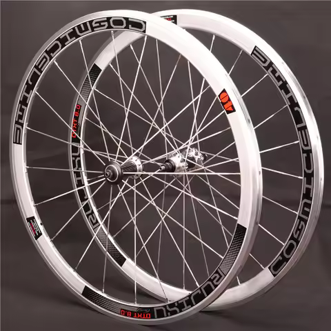 RUJIXU 700C 30/40/50/60mm fixed gear wheelset track bicycle carbon HUB wheelset alloy rim Anti-curso