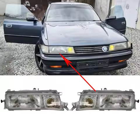 A Pair Car Headlamp For Toyota Mark II GX80 JZX81 LX80 YX80 1990 to 1992 81110-22571 81150-22571